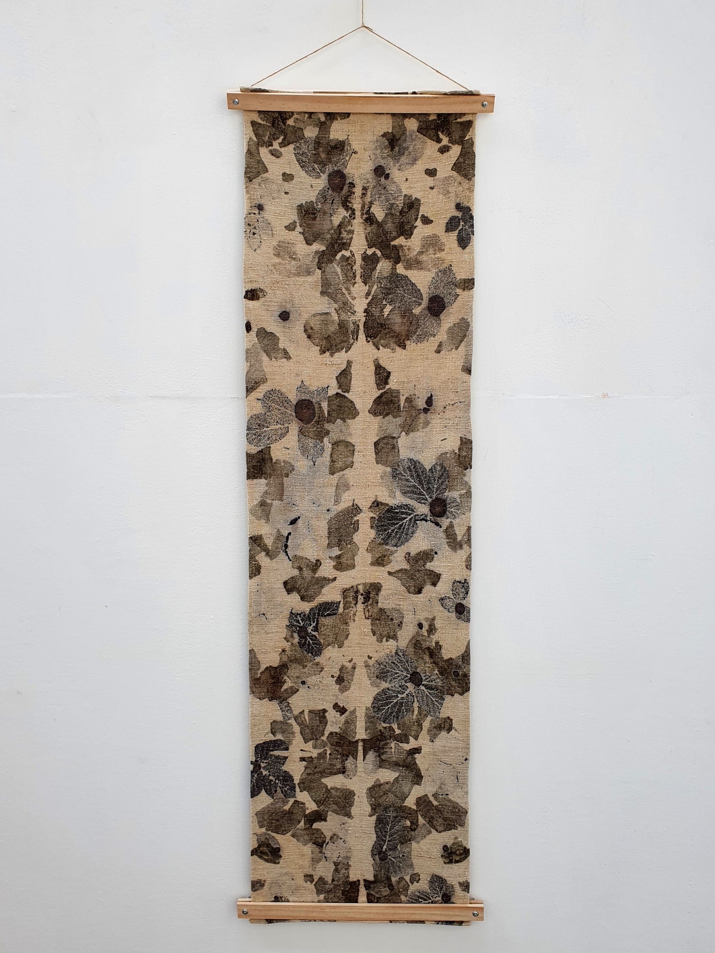Vintage French Linen Wall Hanging