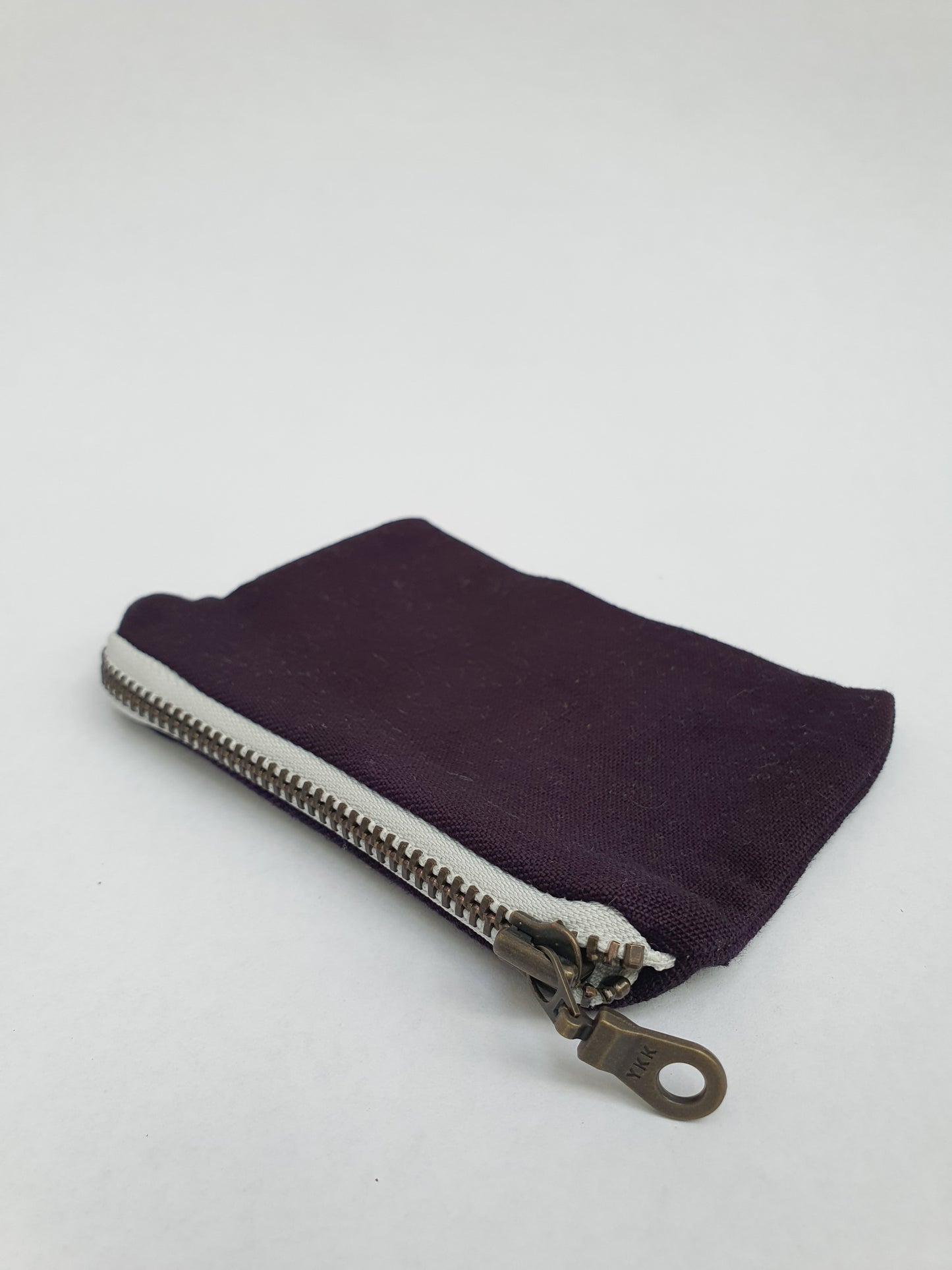 Deep Purple Linen Purse