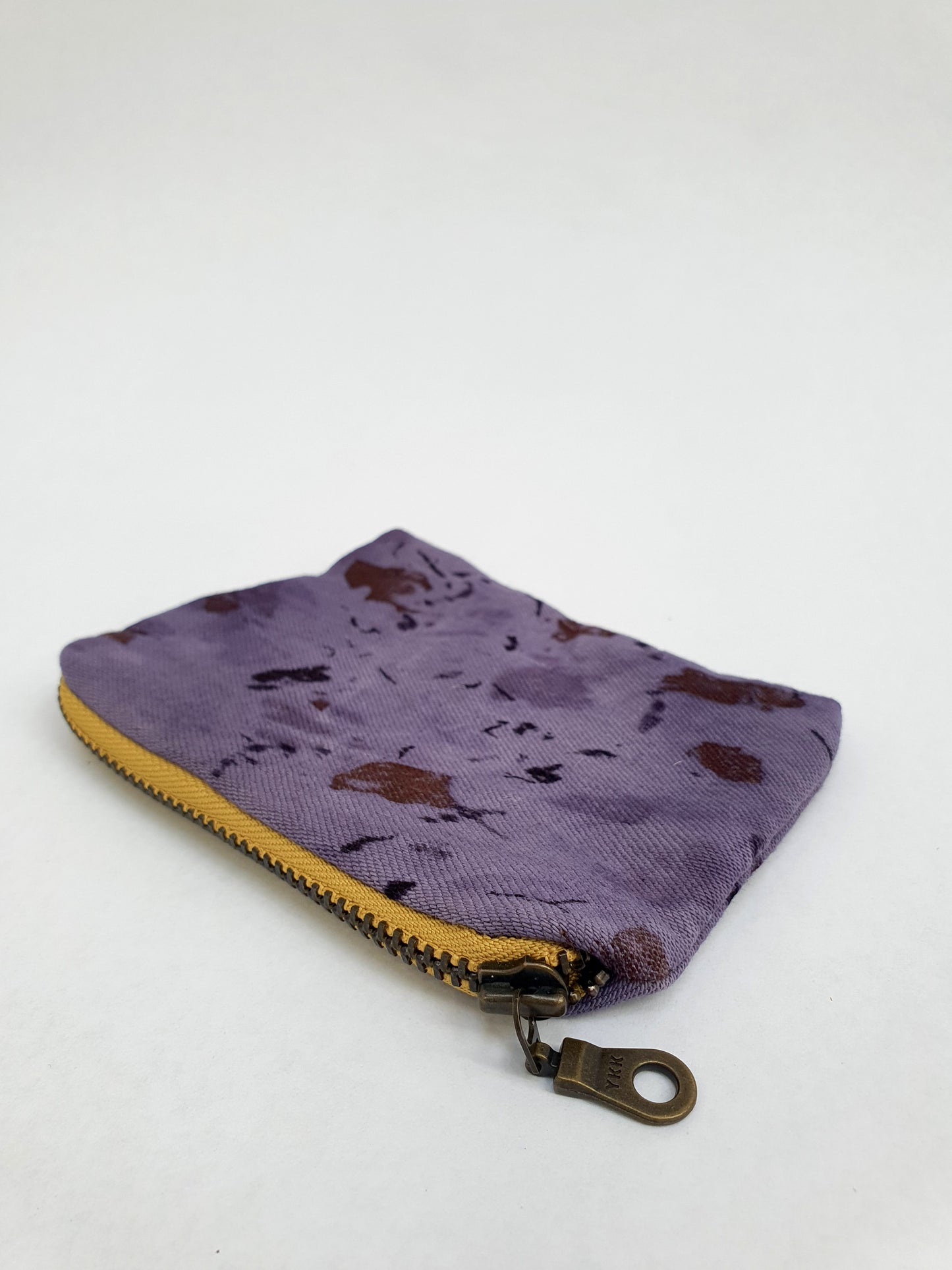 Purple Abstract Linen Purse
