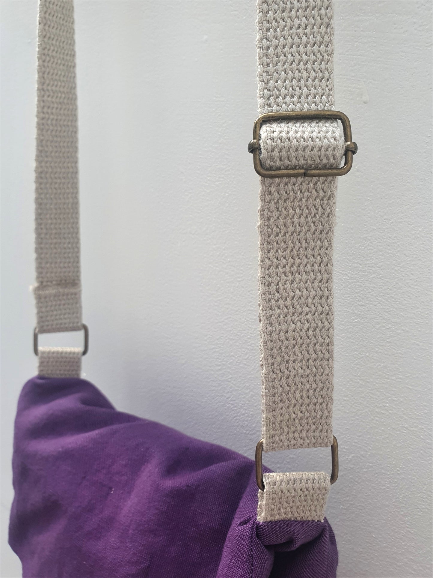 Plum Linen Handbag