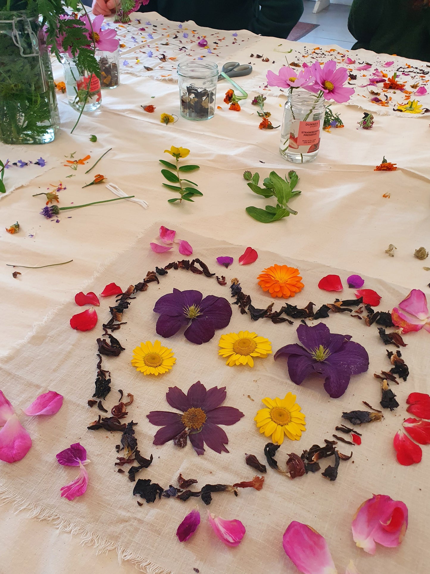 Eco Printing With Flowers in Knockrose Gardens