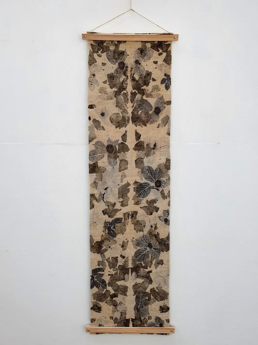 Vintage French Linen Wall Hanging