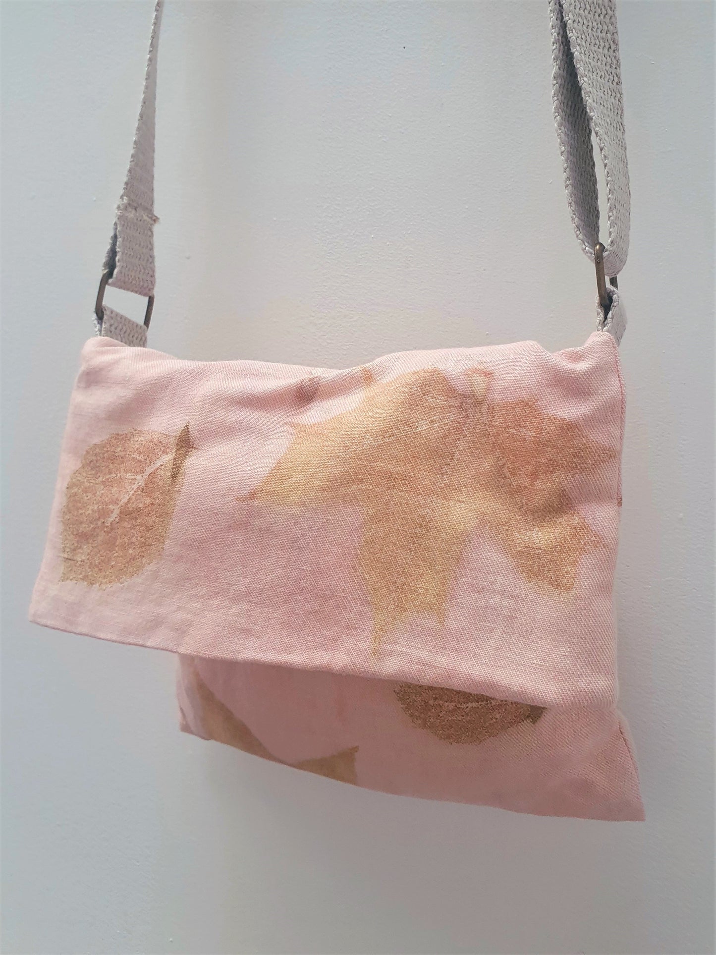 Terracotta Sycamore Eco Printed Linen Handbag