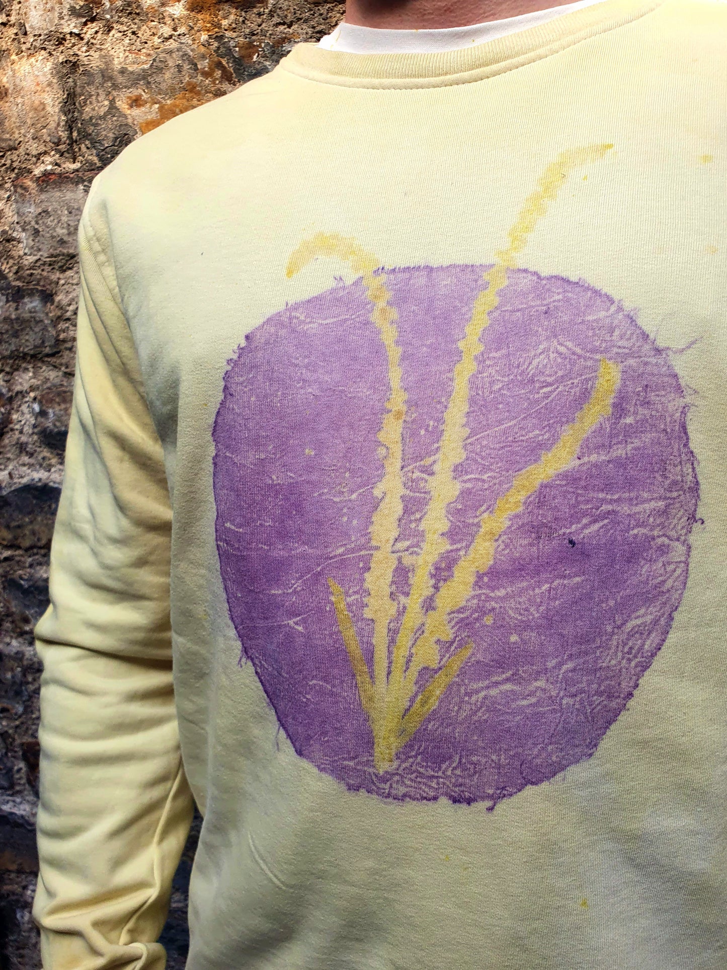 Weld Sphere Organic Cotton Sweatshirt in Lemon