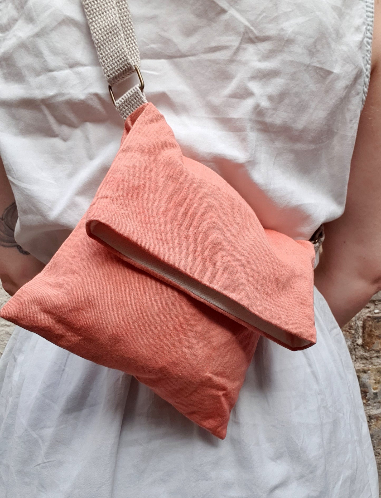 Terracotta Linen Handbag